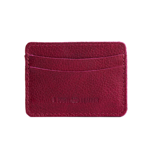 Orchid | Minimalist leather wallet with card slots and PLG logo