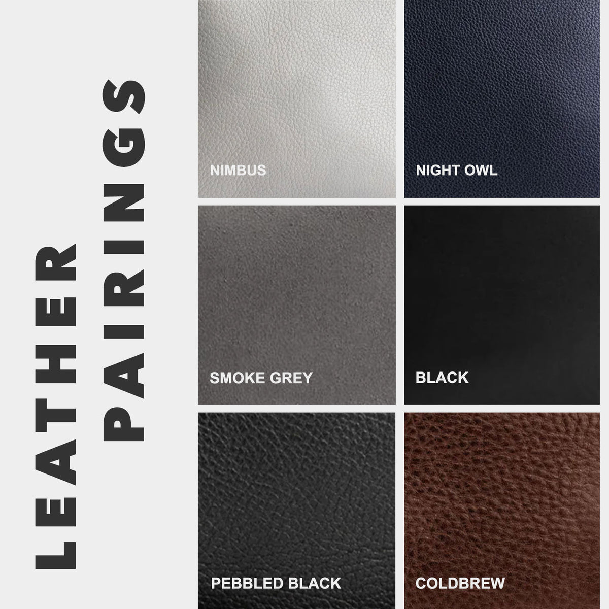 Fog Gray | Leather pairing information