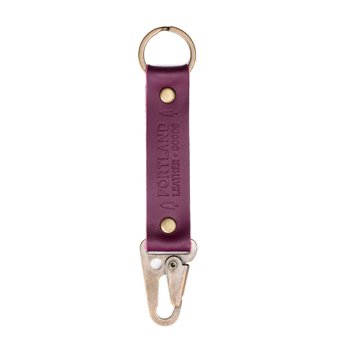 Lollipop*Long | leather logo branded keychain