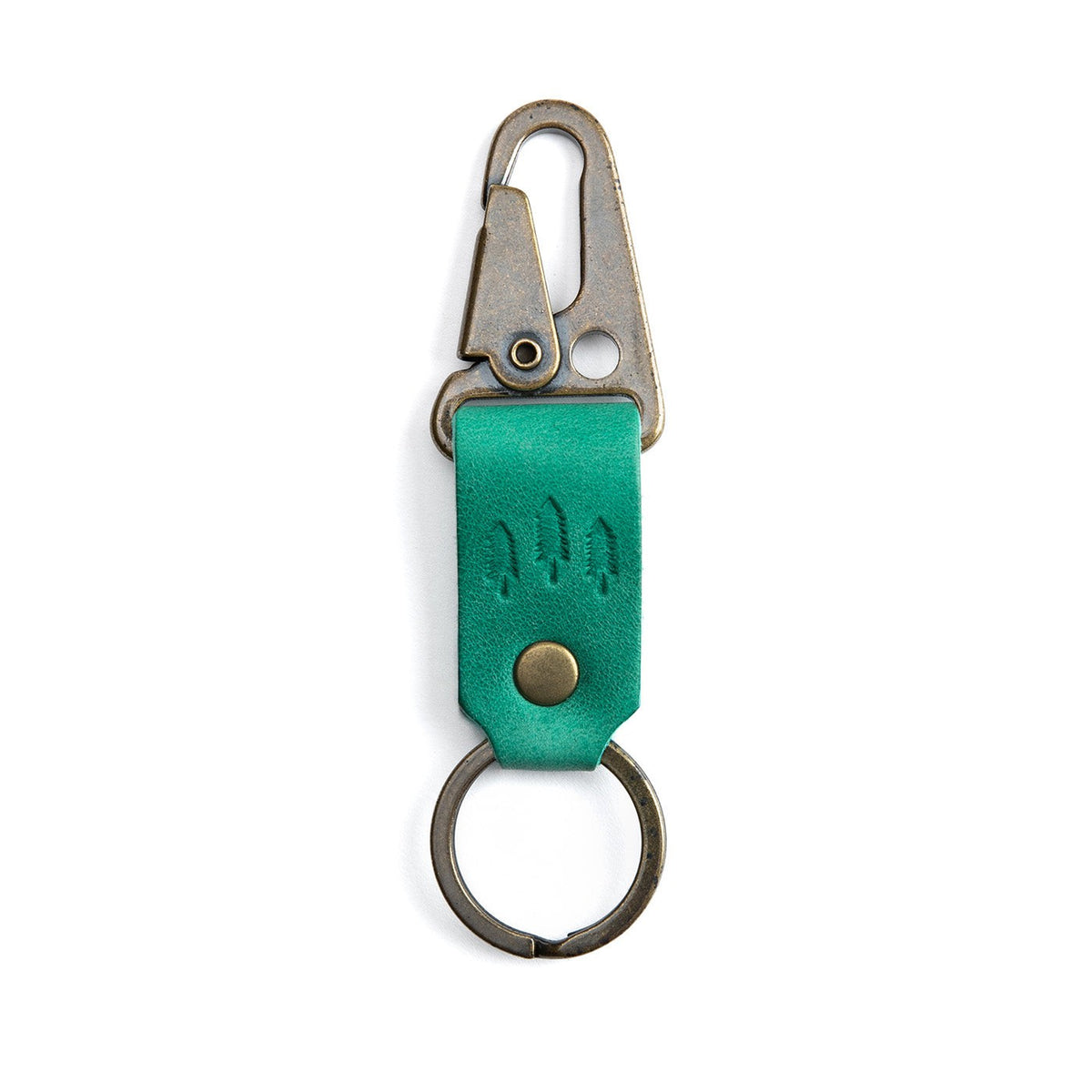 All Color: Reef | leather logo branded keychain