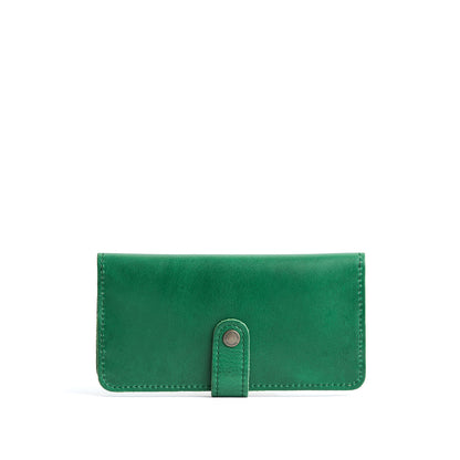 Cowboy Mint | Leather wallet with snap closed