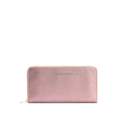 Supernova | Large accordion leather wallet with zipper and PLG logo