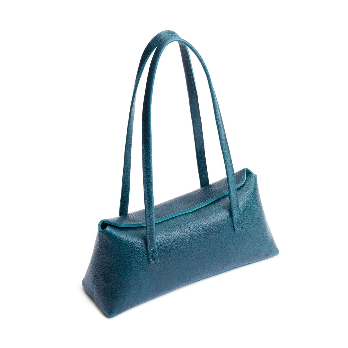 Lagoon | Leather bowler bag with magnetic closure