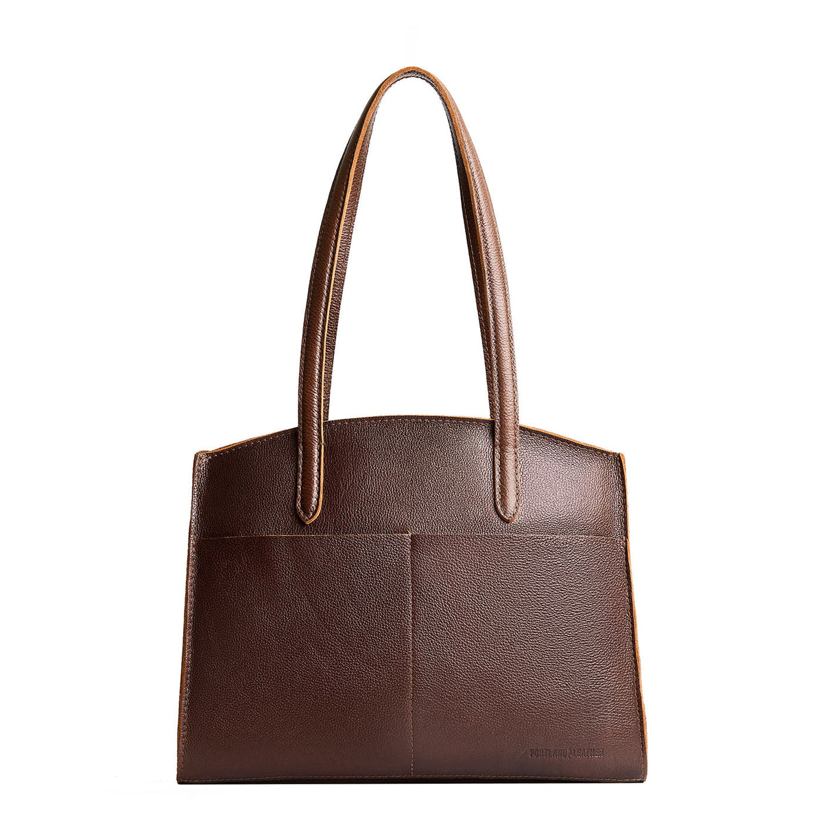 Coldbrew*Large | Leather tote bag with handles, adjustable crossbody strap, zipper top, and two back pockets