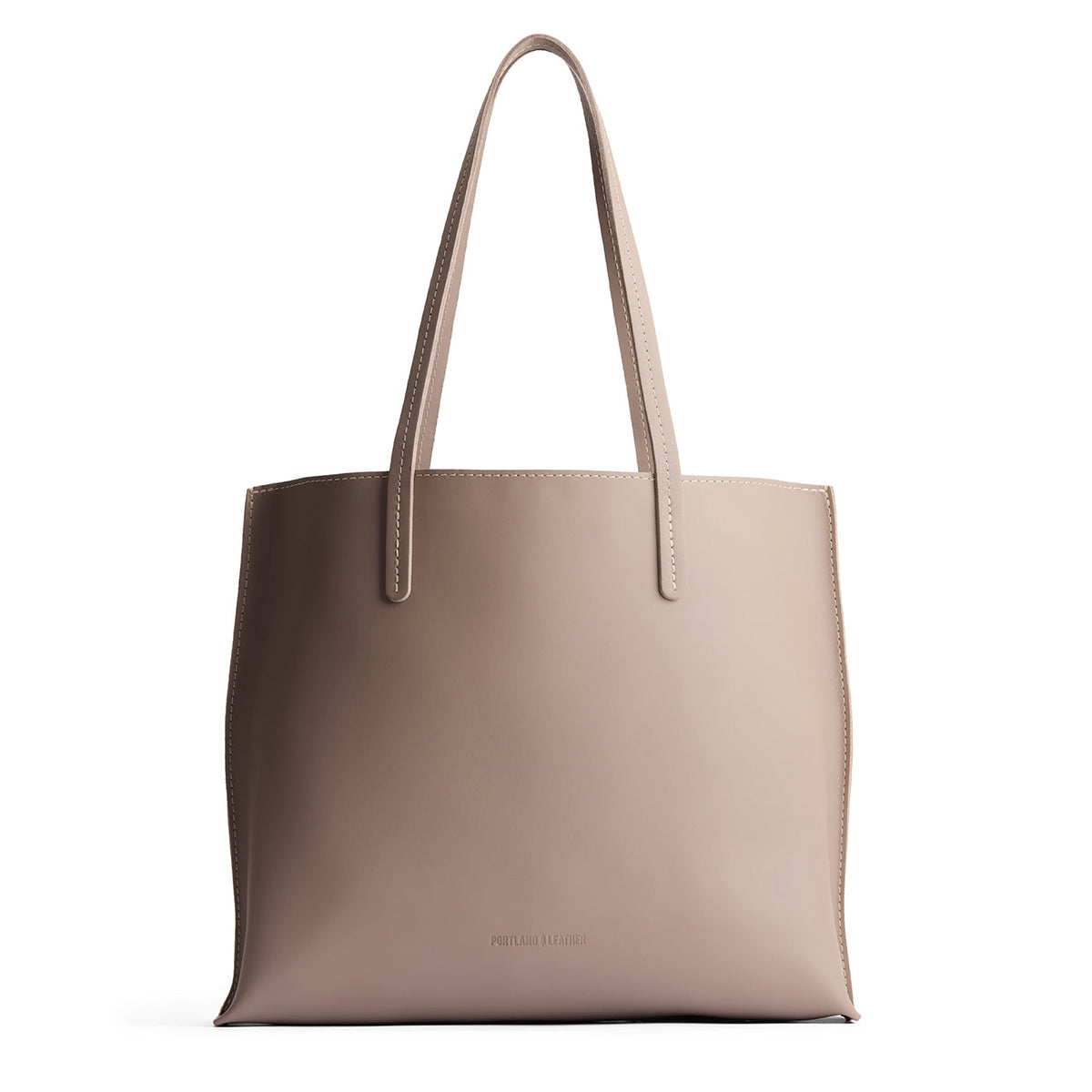 Stone*Large | Leather tote bag with interior snap key loop