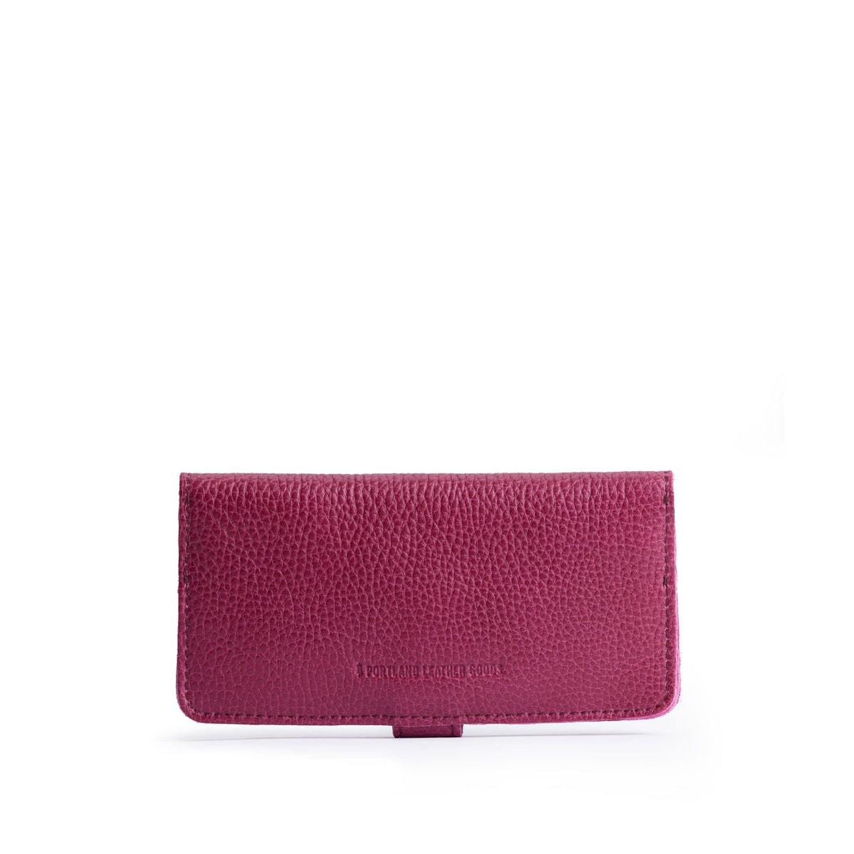 Cosmo | Back of leather wallet with snap closed