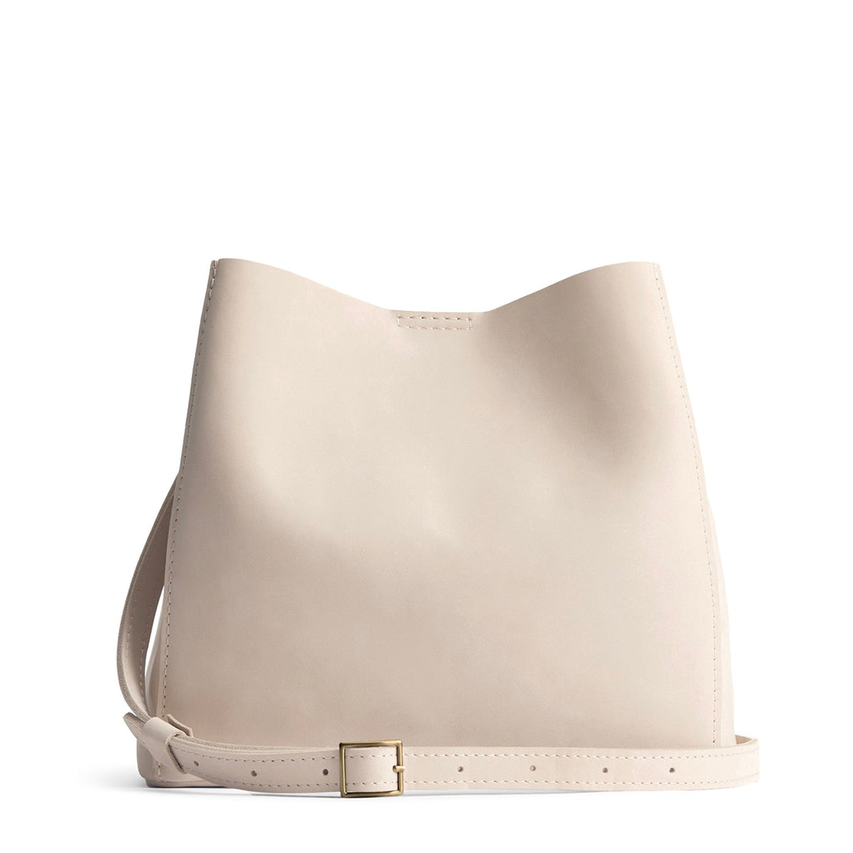 Dragon Bone | symmetrical bucket bag with latch closure and removable crossbody strap