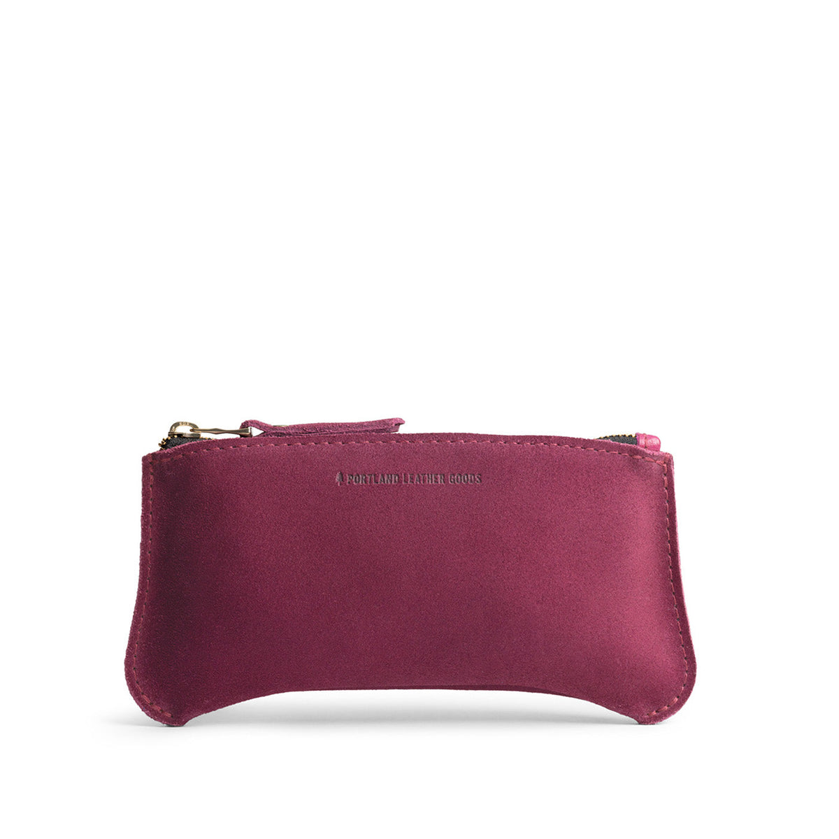 Superbloom*Large | Small pouch with a top zipper and unique curved bottom