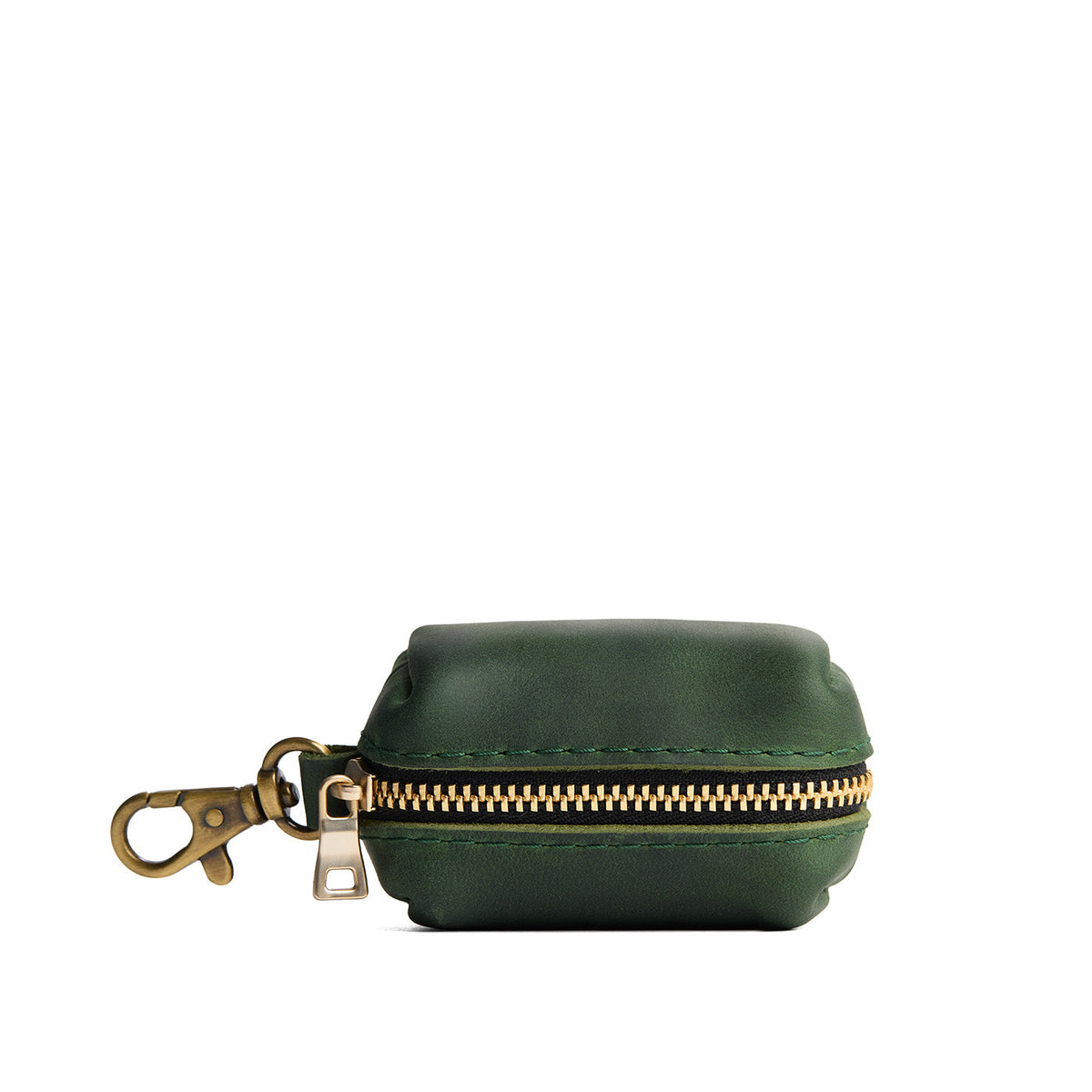 Evergreen | Leather small keychain pouch
