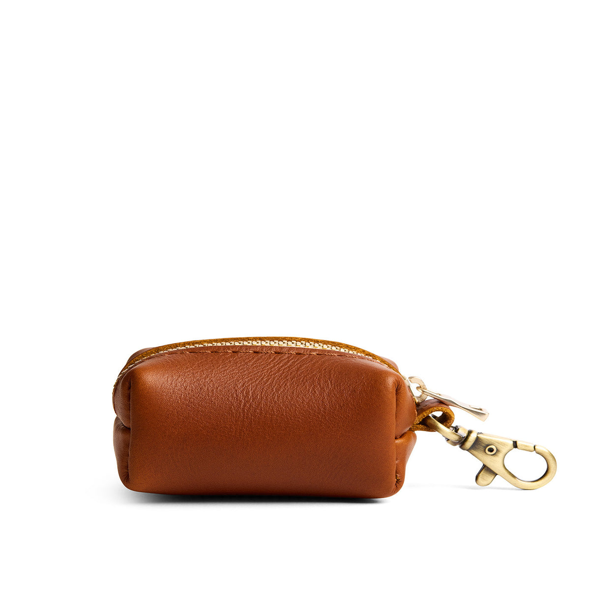 Honey | Leather small keychain pouch