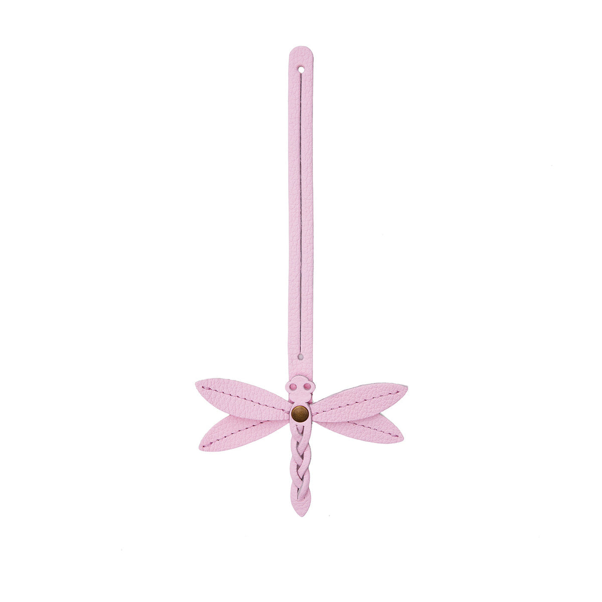 Pinkaboo | Dragonfly shaped leather charm tassel