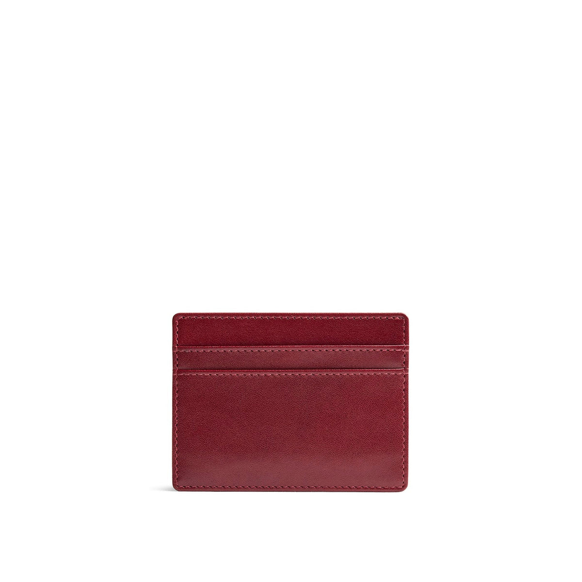 Red Rock*Classic | Leather card holder on white background