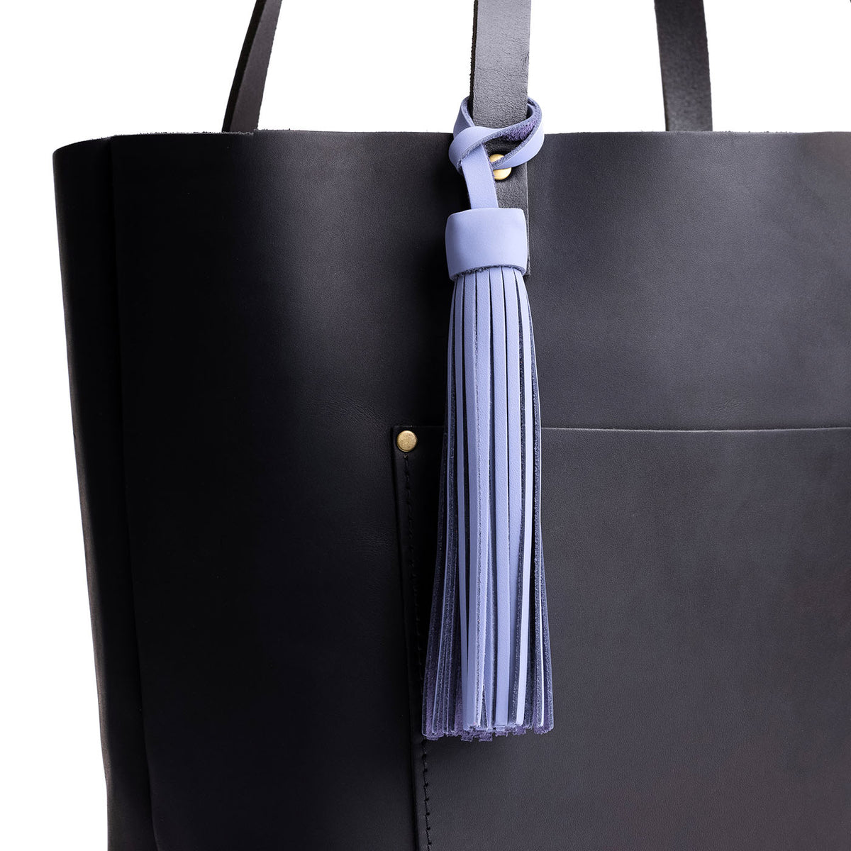 Jacaranda*Jumbo | Fringed leather tassel with leather loop