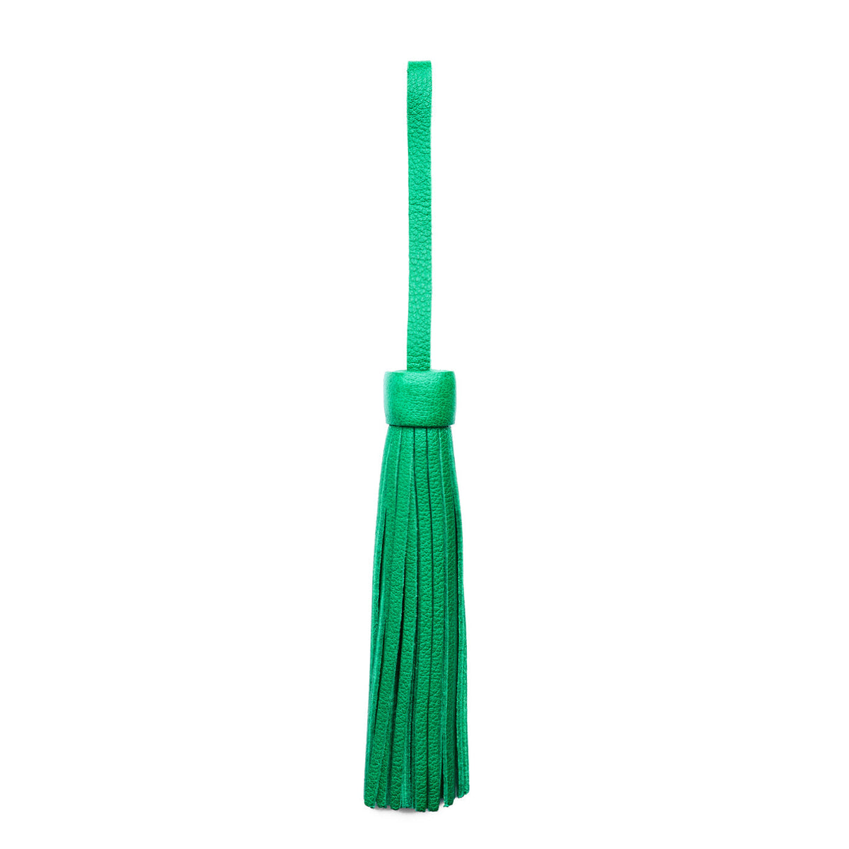 Jolly Green*Jumbo | Fringed leather tassel with leather loop