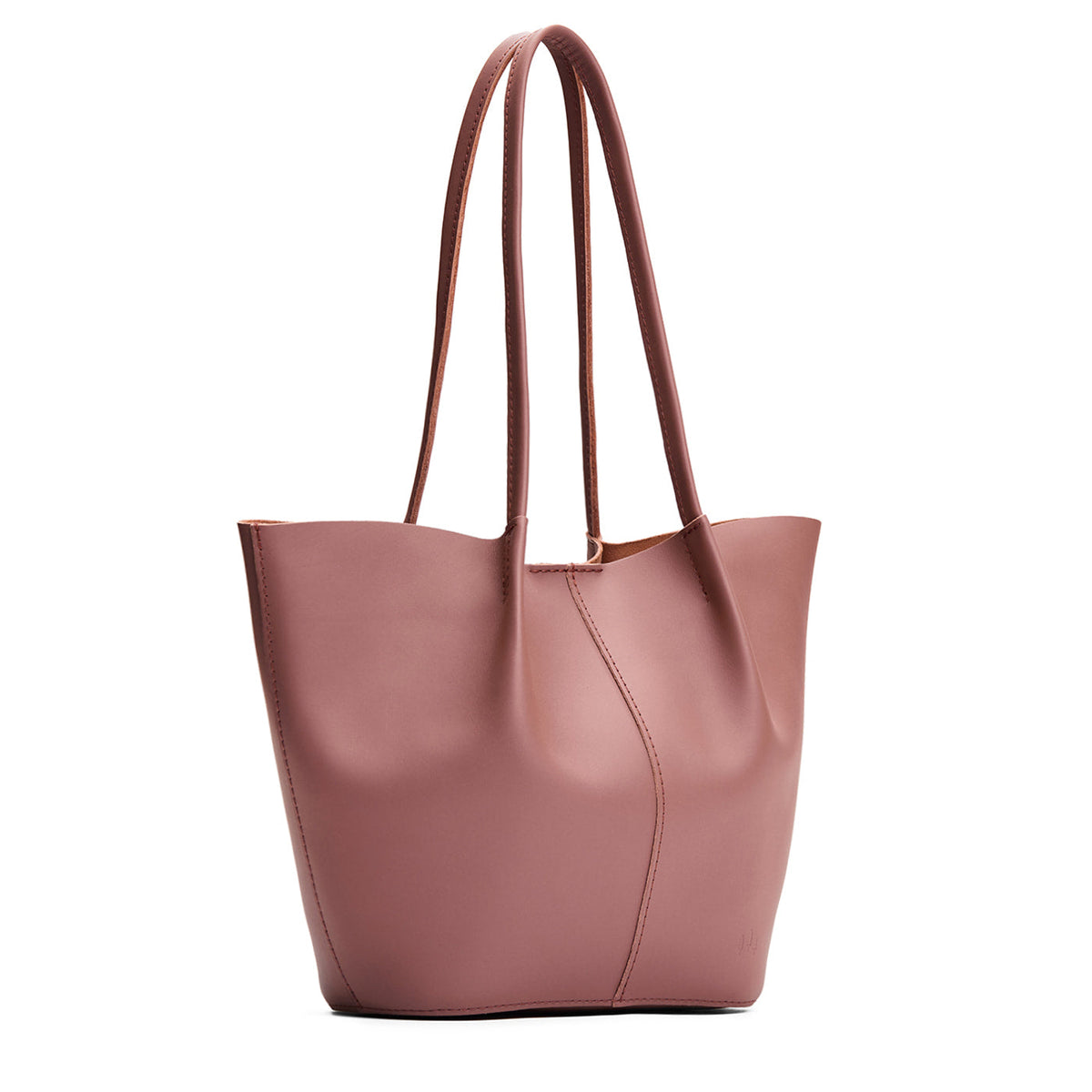 Sunkissed*Large | Wide bucket shaped tote bag with matching leather handles