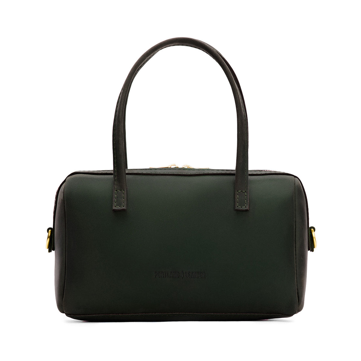 Evergreen*Large | Mini duffle shaped handbag with crossbody strap