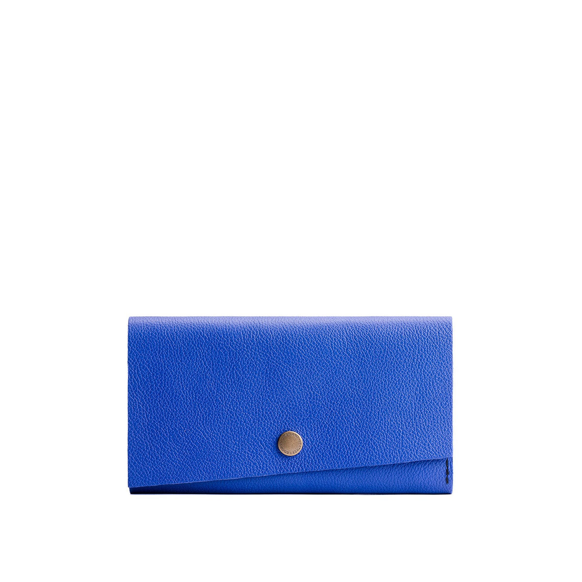 Astro Blue | Leather wallet with snap closure