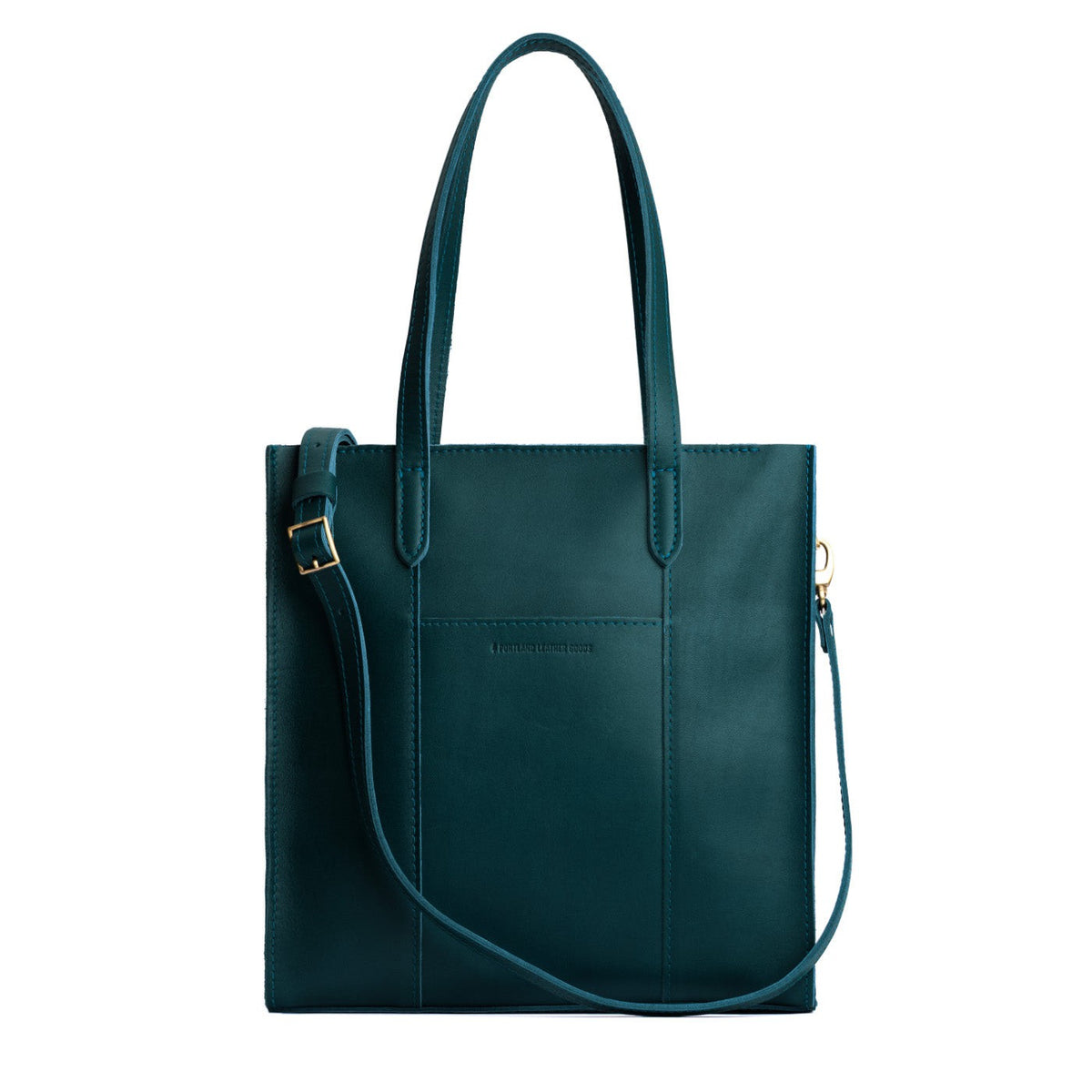 Harbor*North/South | Structured large tote bag with overlapping panels and crossbody strap