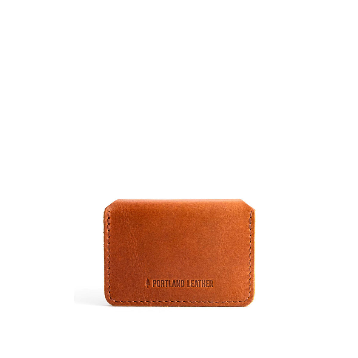 Honey | Small leather wallet with snap closure