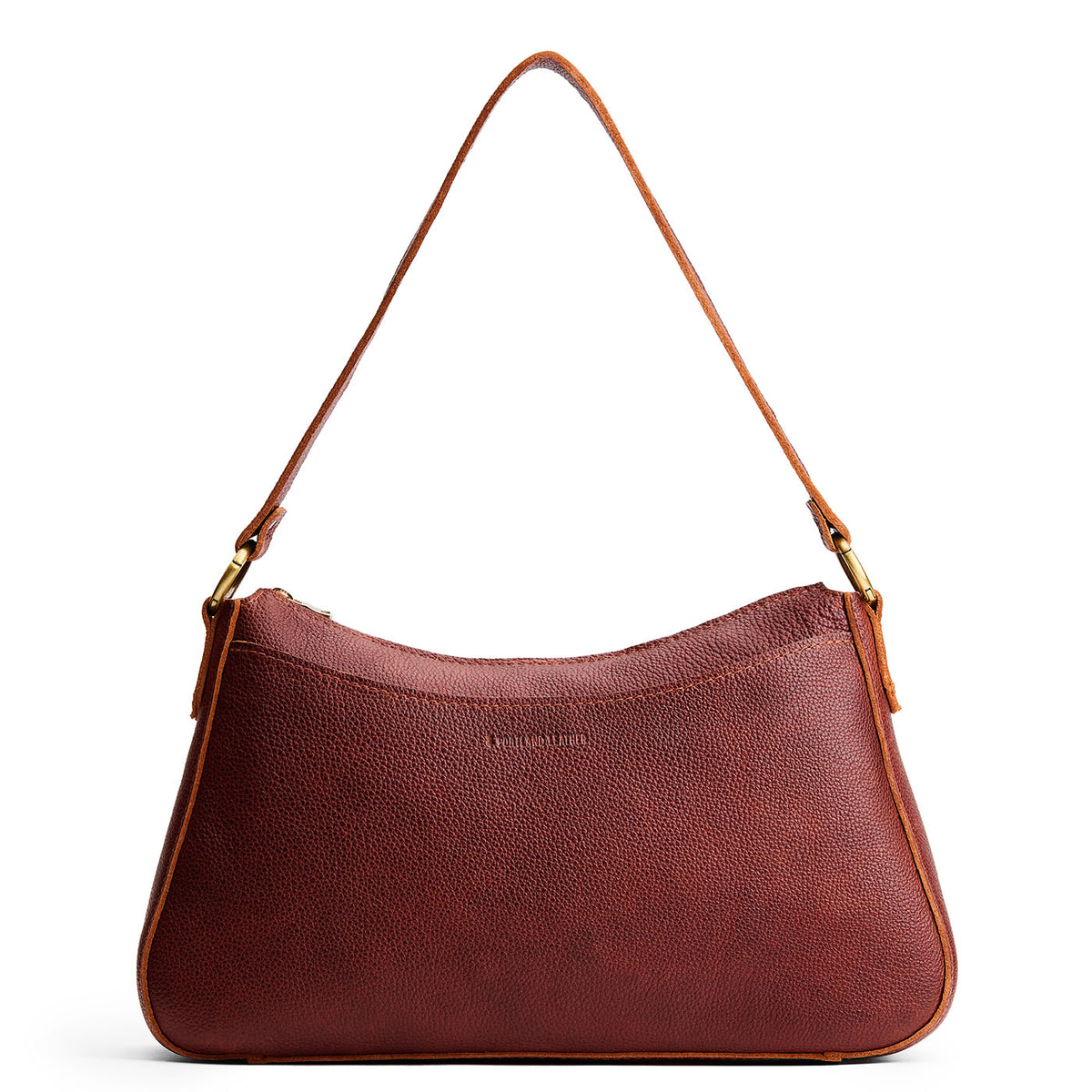 Nutmeg*Large | Large bean shaped shoulder bag with a zipper closure