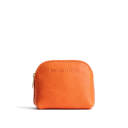 Cape Coral*Mini | Compact leather pouch with top zipper