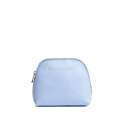 Skyway*Mini | Compact leather pouch with top zipper