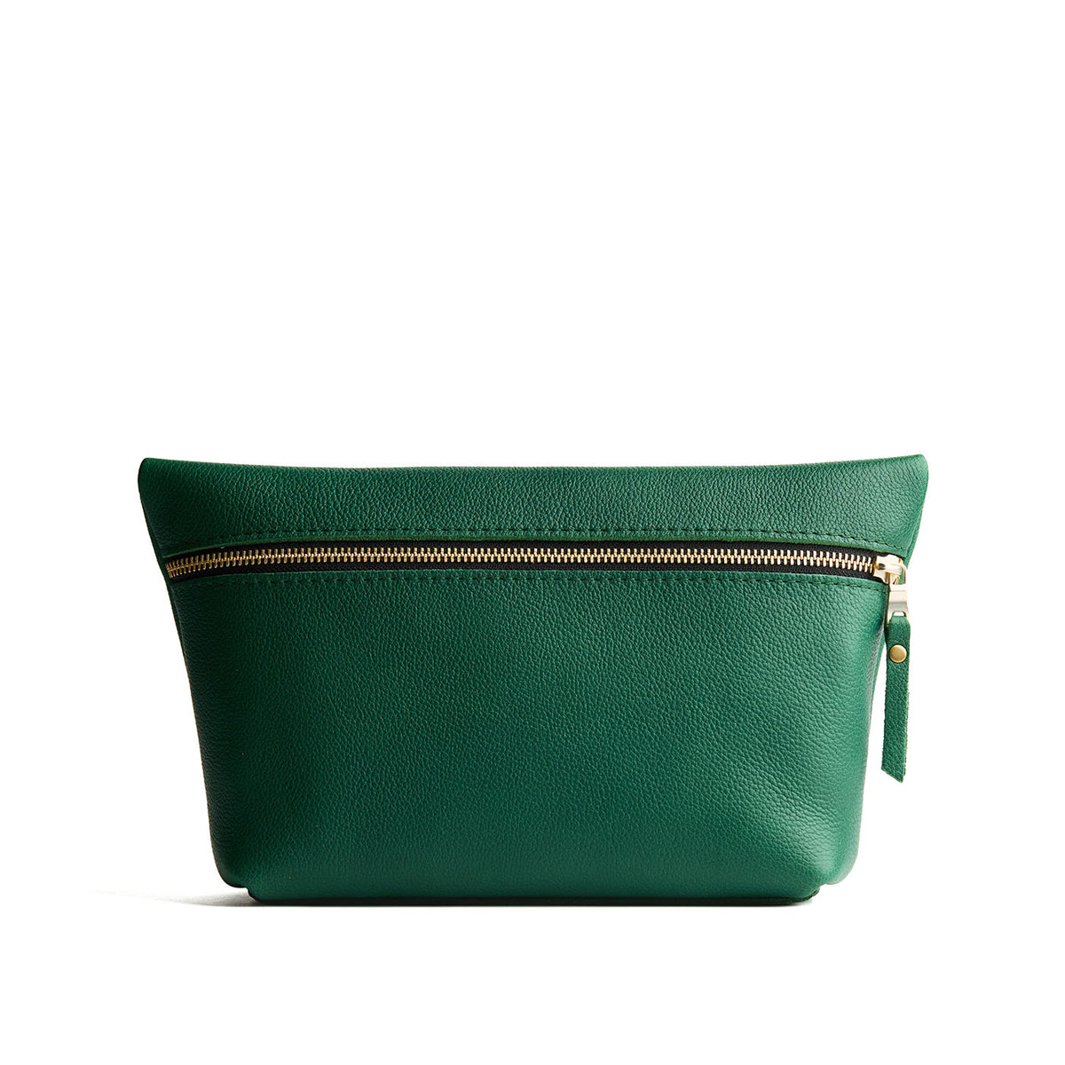 Bacalar*Extra Large | Large leather makeup bag with zipper