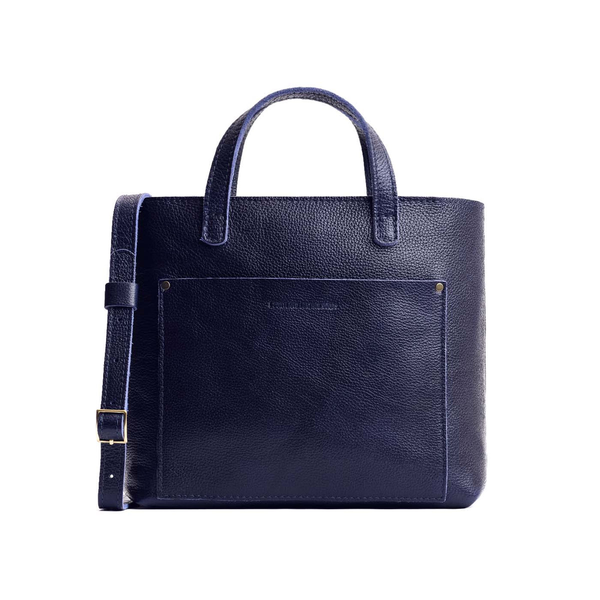 Cobalt*Zipper | Midsize crossbody tote with handles and a pocket
