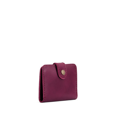 Lollipop | Small leather wallet with snap closed