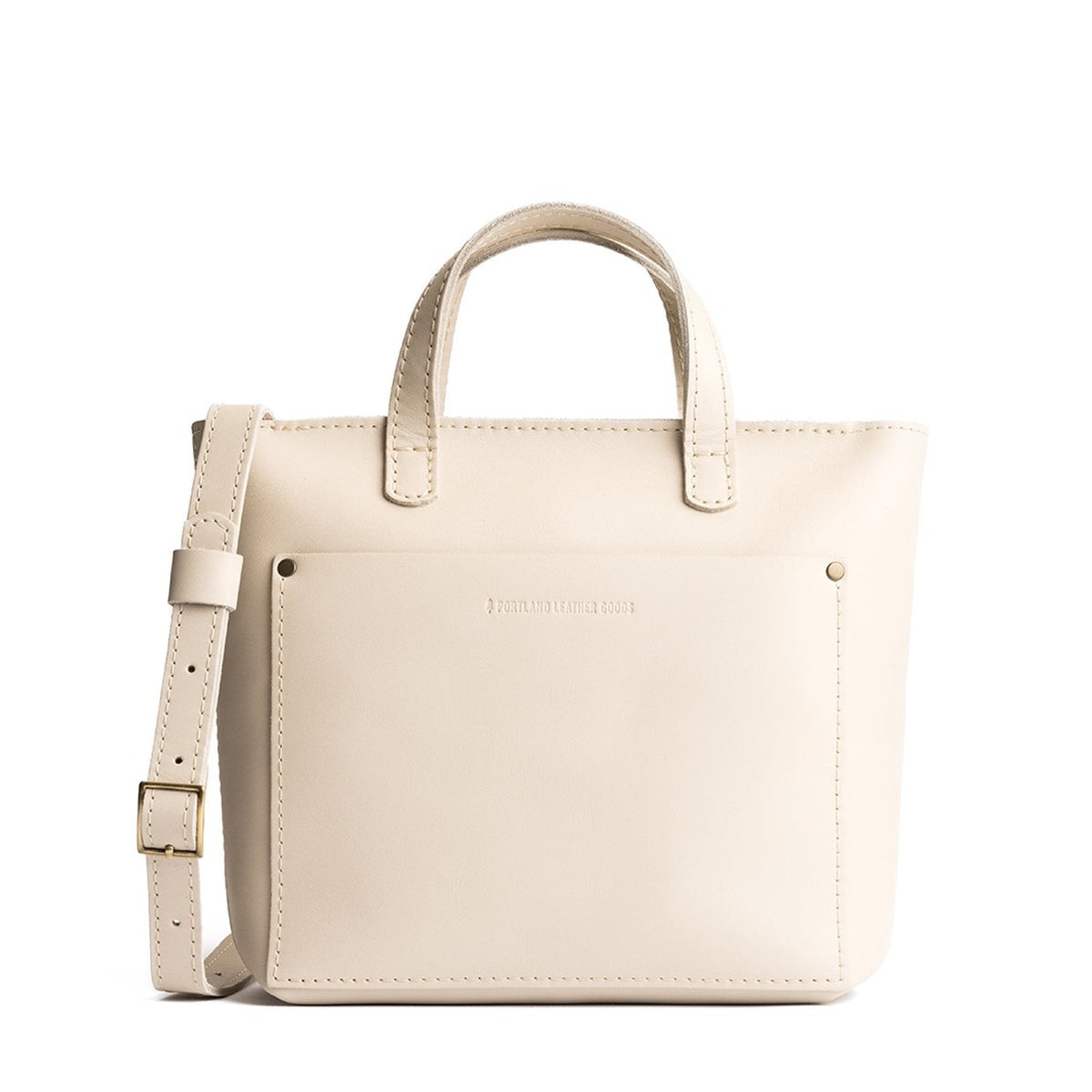 Bone*Zipper | Crossbody tote bag with zipper closure and front pocket