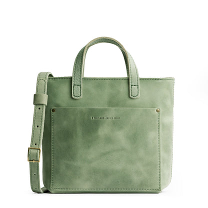 Cucumber*Zipper | Crossbody tote bag with zipper closure and front pocket