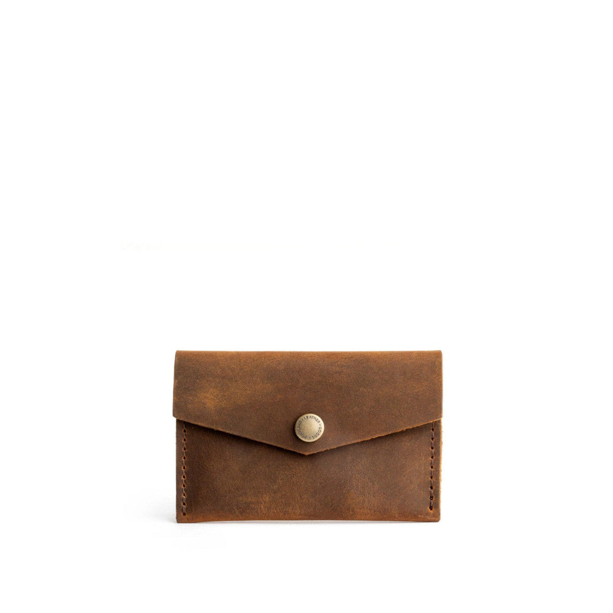 Canyon | Small leather card wallet with snap closure