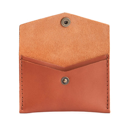 Clownfish | Small leather card wallet with snap closure