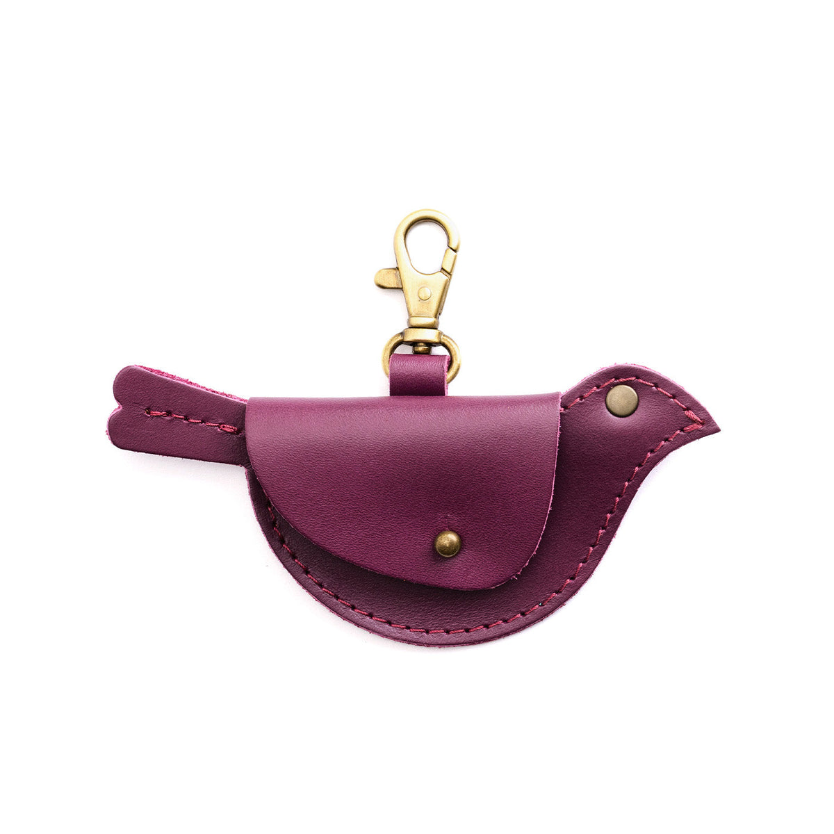 Lollipop | Bird shaped pouch with button closure and lobster clasp