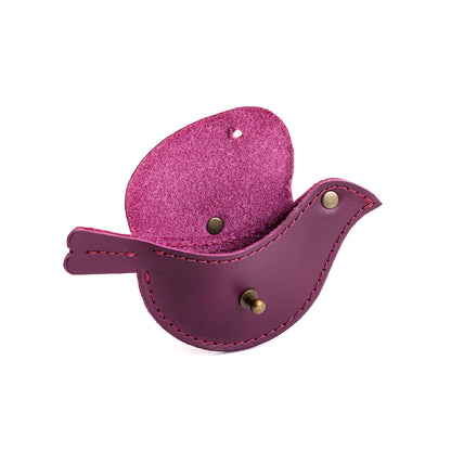 Lollipop | Bird shaped pouch with button closure and lobster clasp