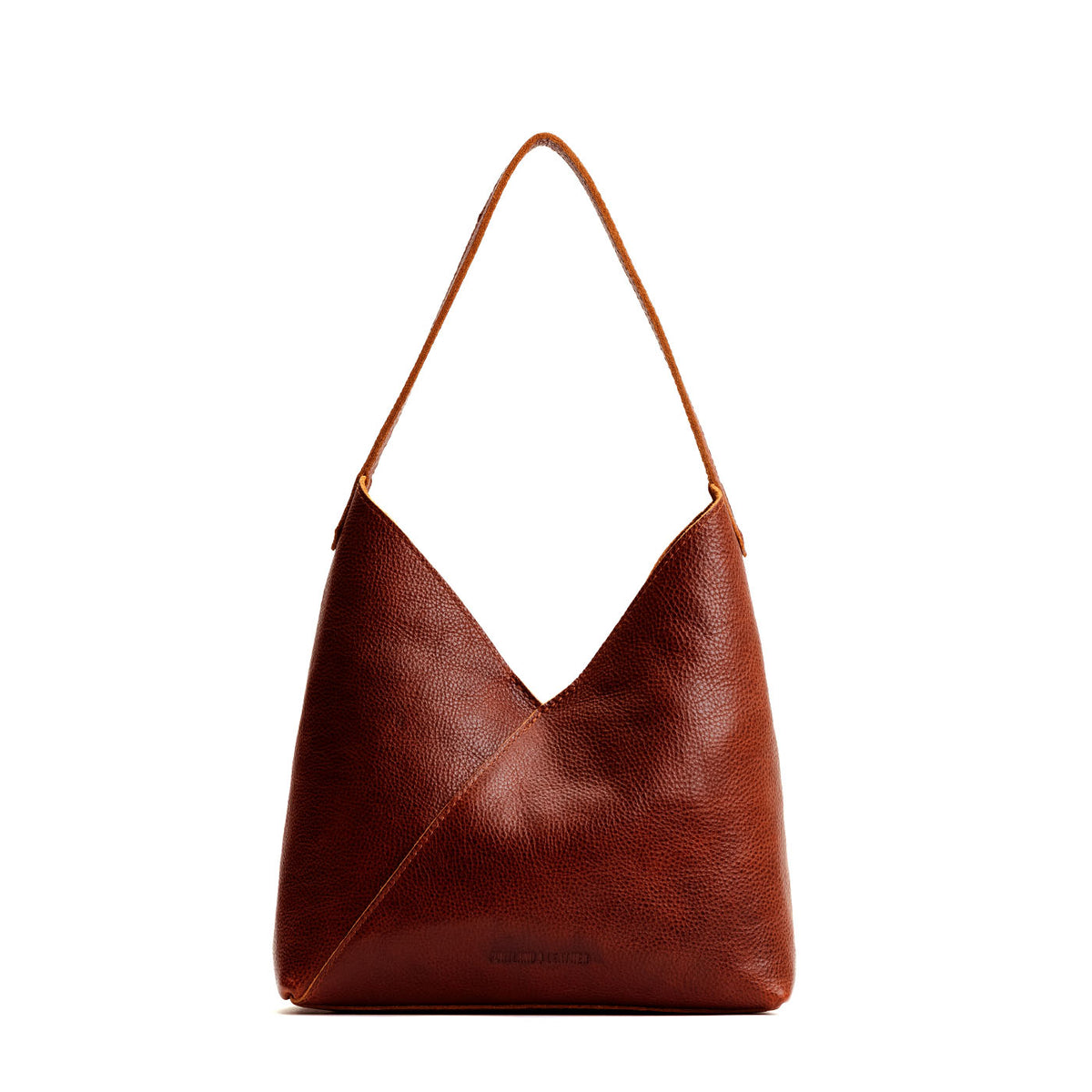 Nutmeg*Large | Mid-size shoulder bag with magnetic snap closure