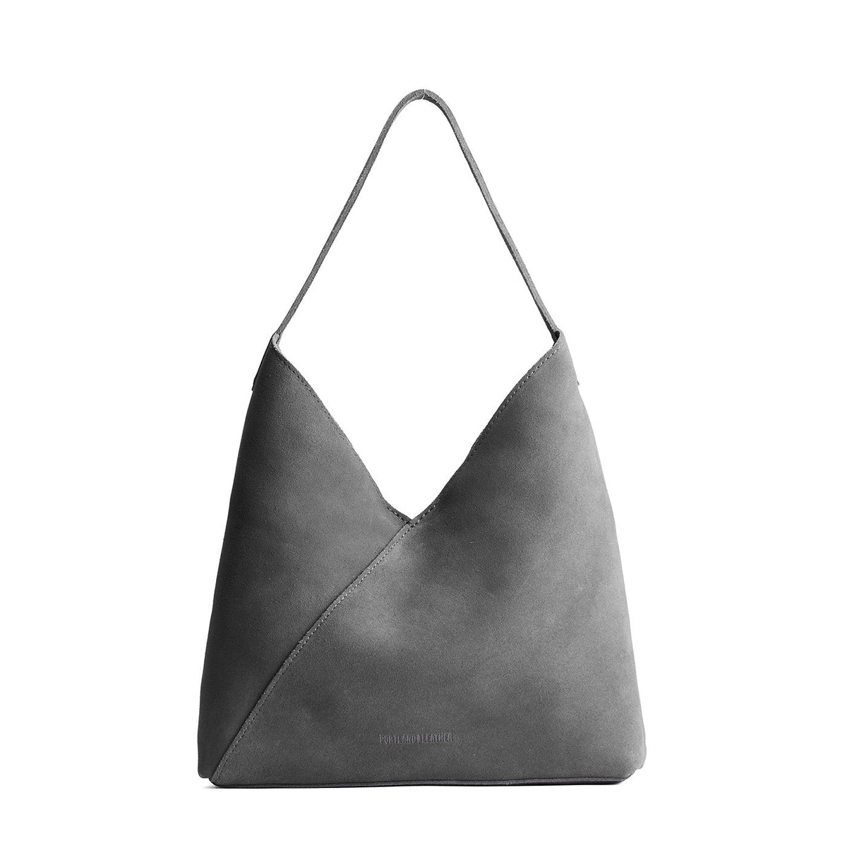 Smoke Grey*Oversized | Large shoulder bag with magnetic snap closure