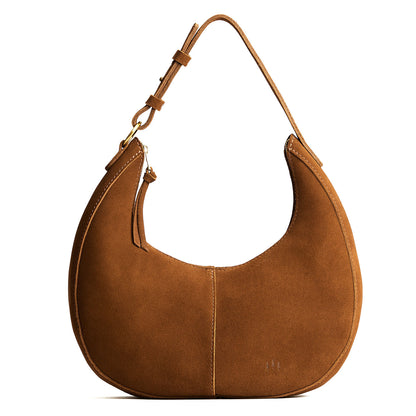 Jackson*Large | Crescent shaped shoulder bag with zipper closure and adjustable strap