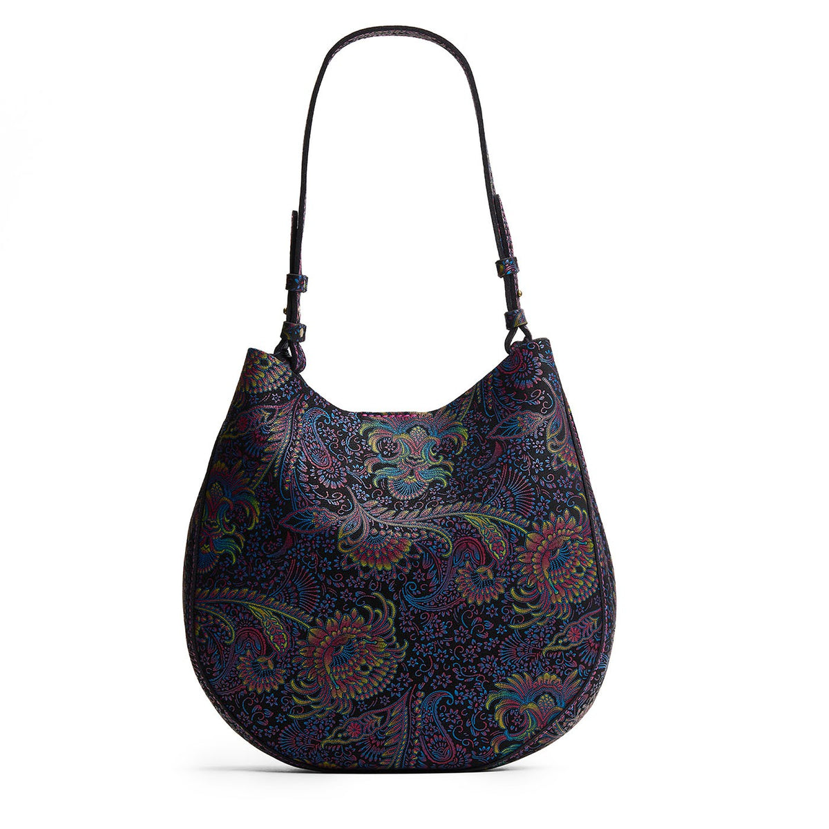 Carnival*Large | Model holding round leather purse with adjustable shoulder strap