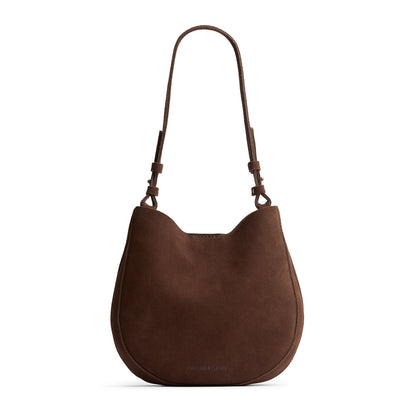 Stagecoach*Medium | Rounded shoulder bag with adjustable strap on a white background