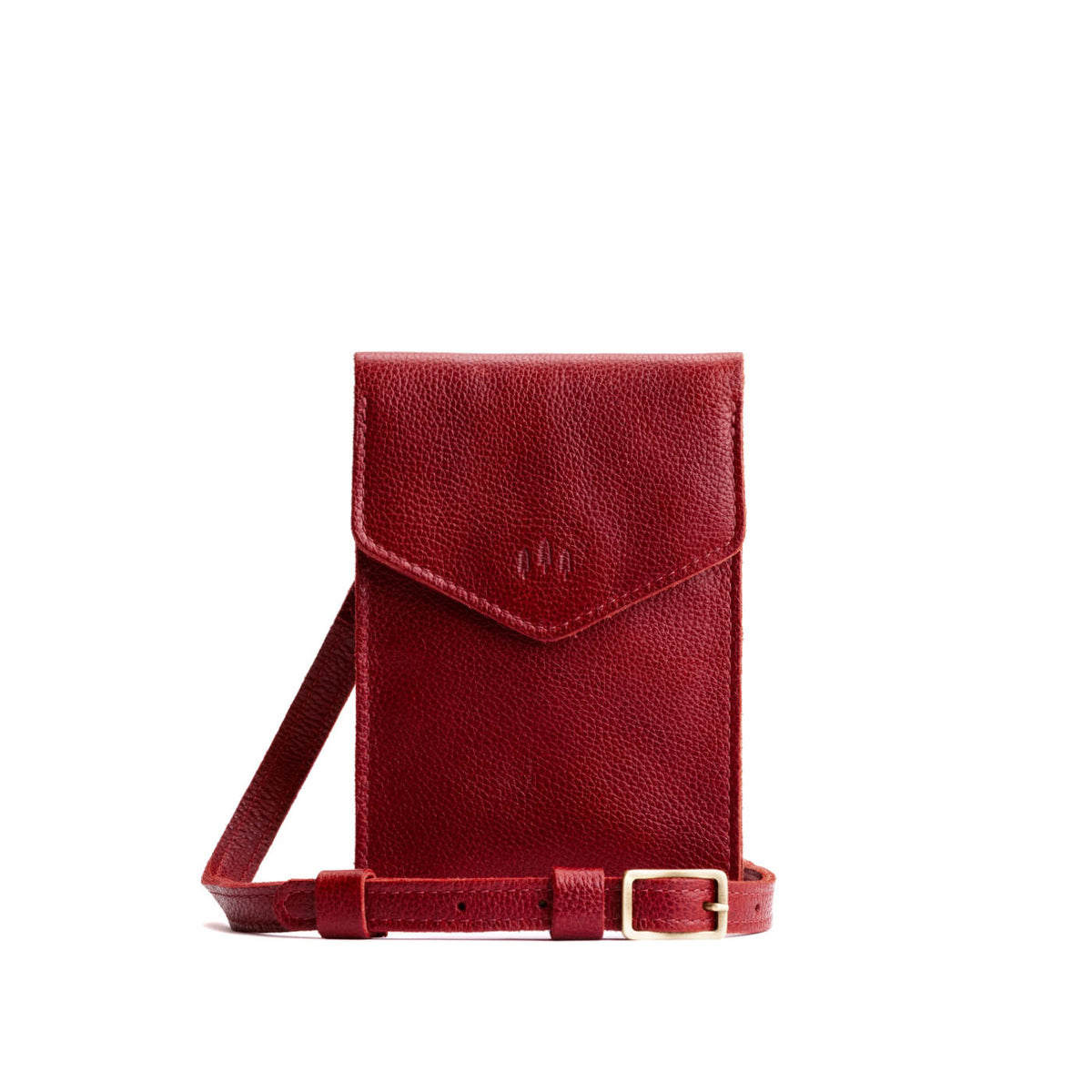 Chili Red | Slim, phone-shaped crossbody purse with magnetic closure