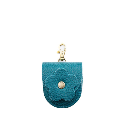 Aquarius | U shaped pouch with leather flower applique