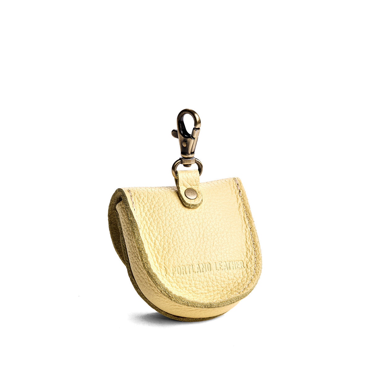 Butter Bliss | U shaped pouch with leather flower applique