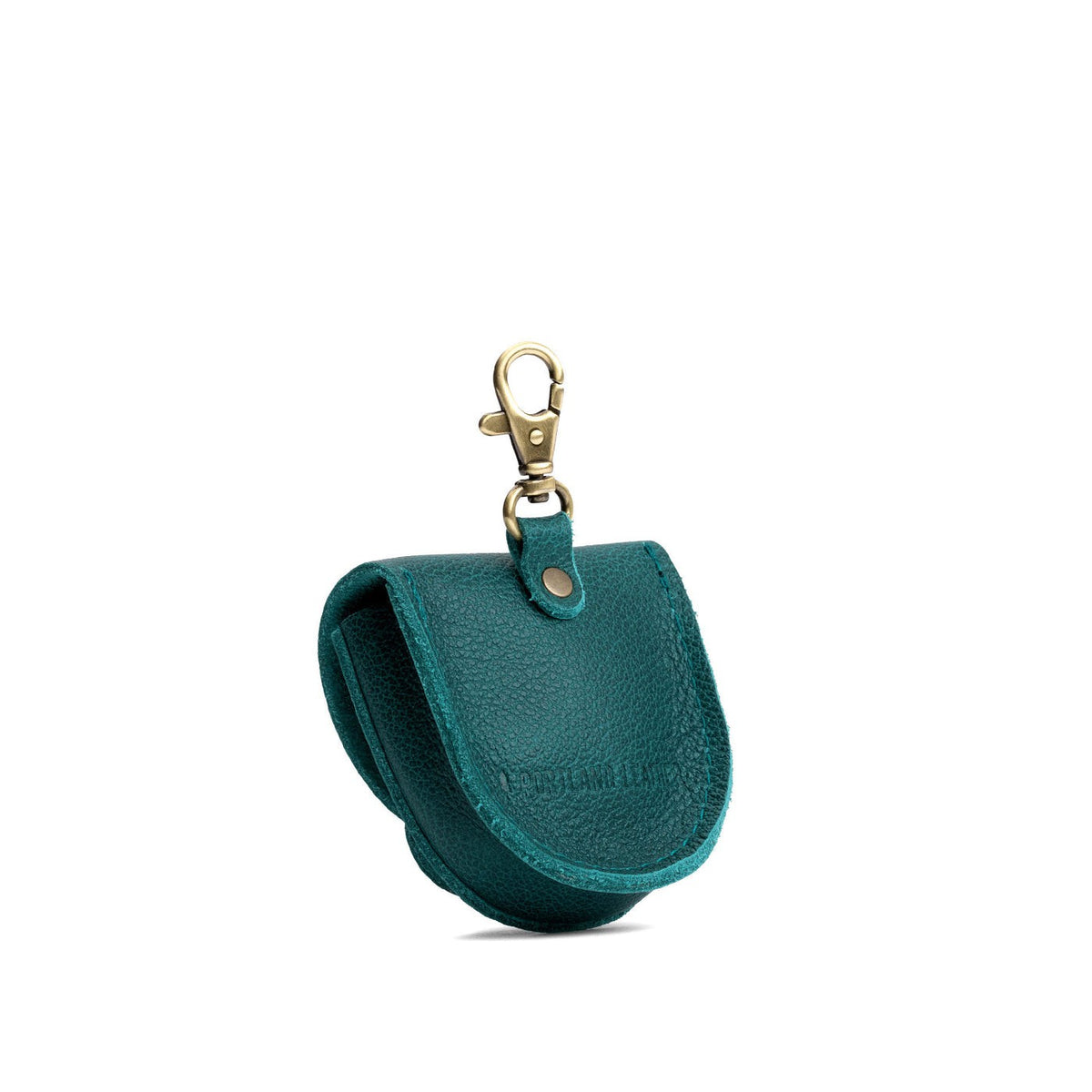 Sea Glass | U shaped pouch with leather flower applique