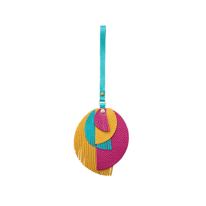 Retro Groovy | Intricately cut leather shapes and fringe