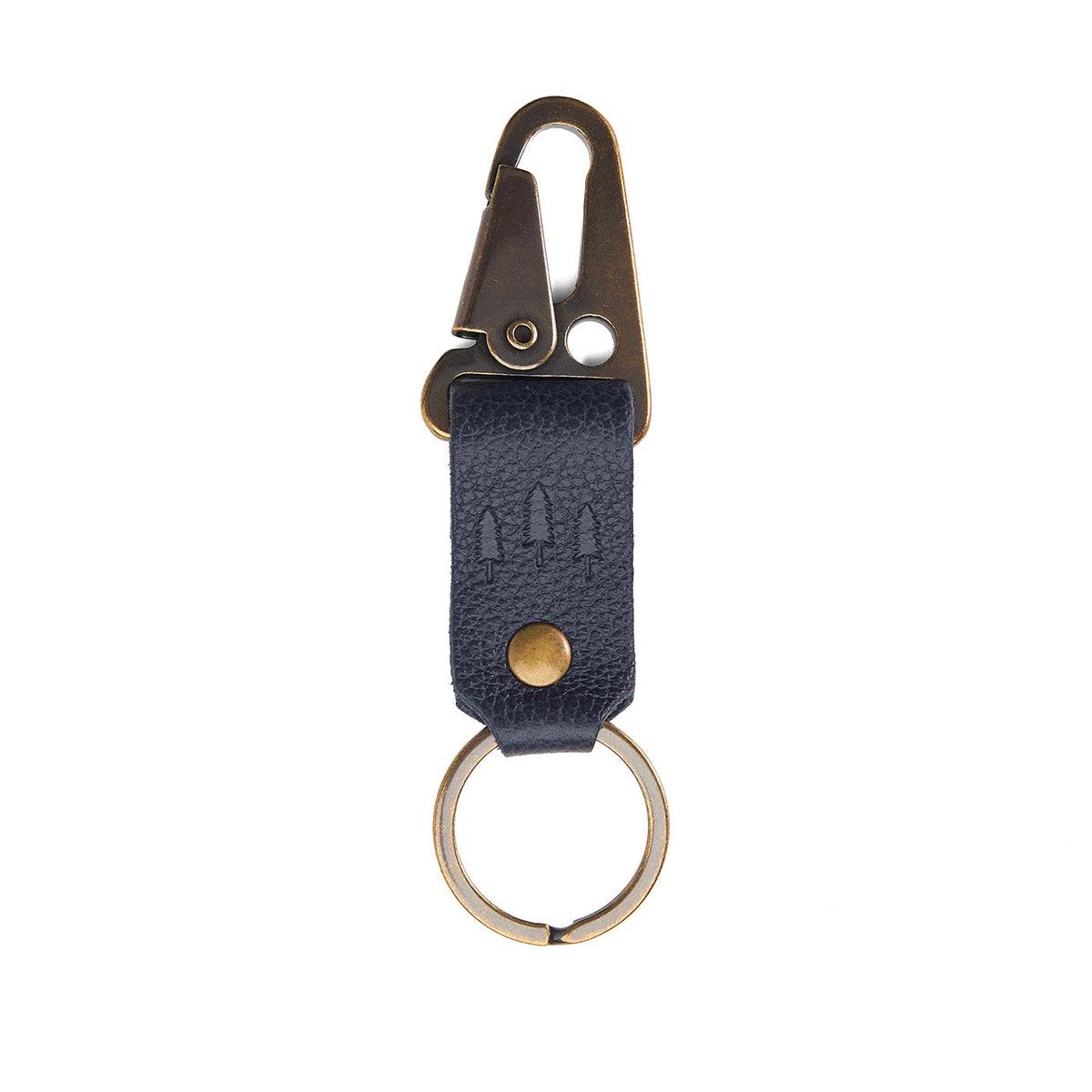 Night Owl*Short | leather logo branded keychain