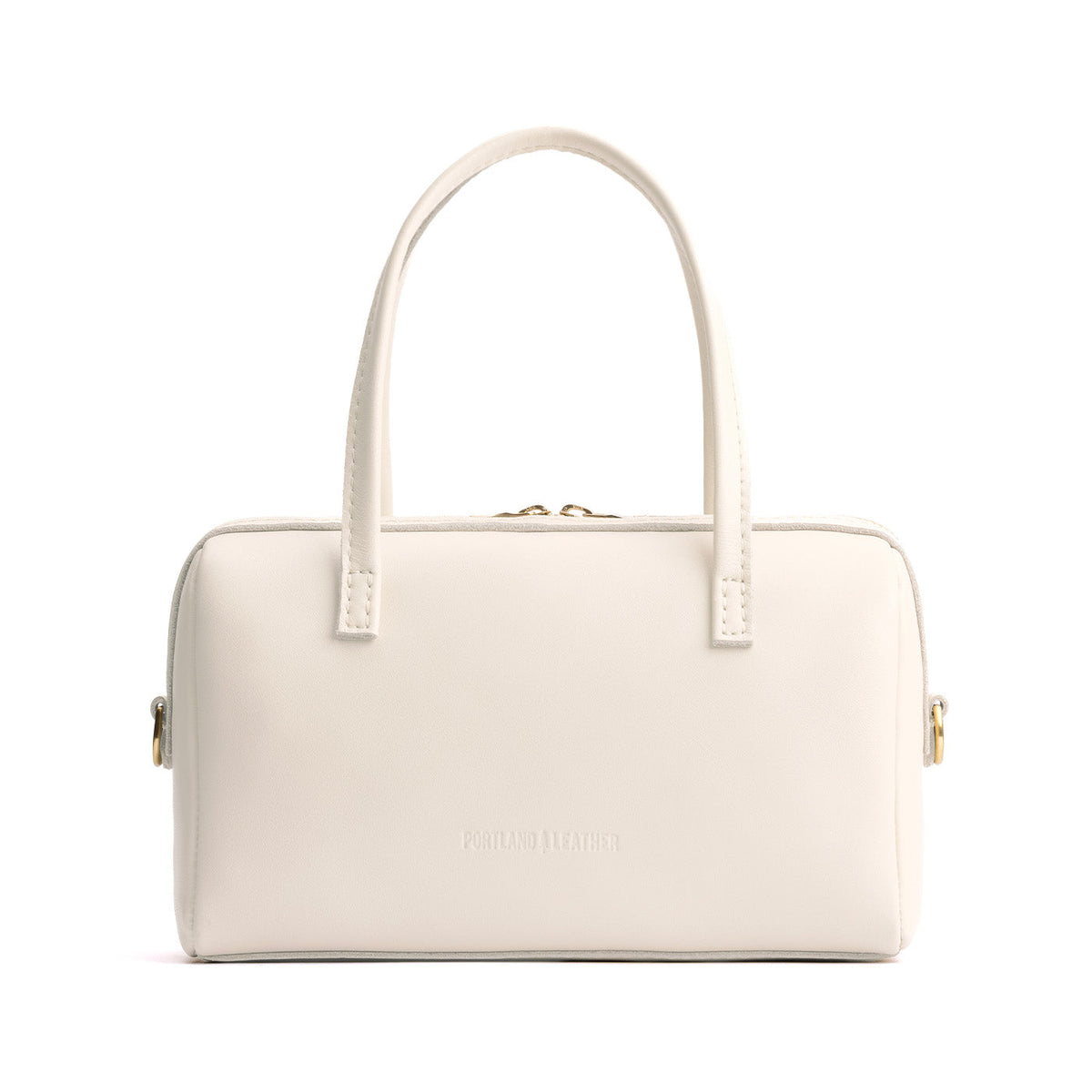 Bone*Large | Mini duffle shaped handbag with crossbody strap