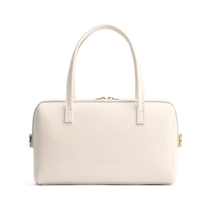Bone*Large | Mini duffle shaped handbag with crossbody strap