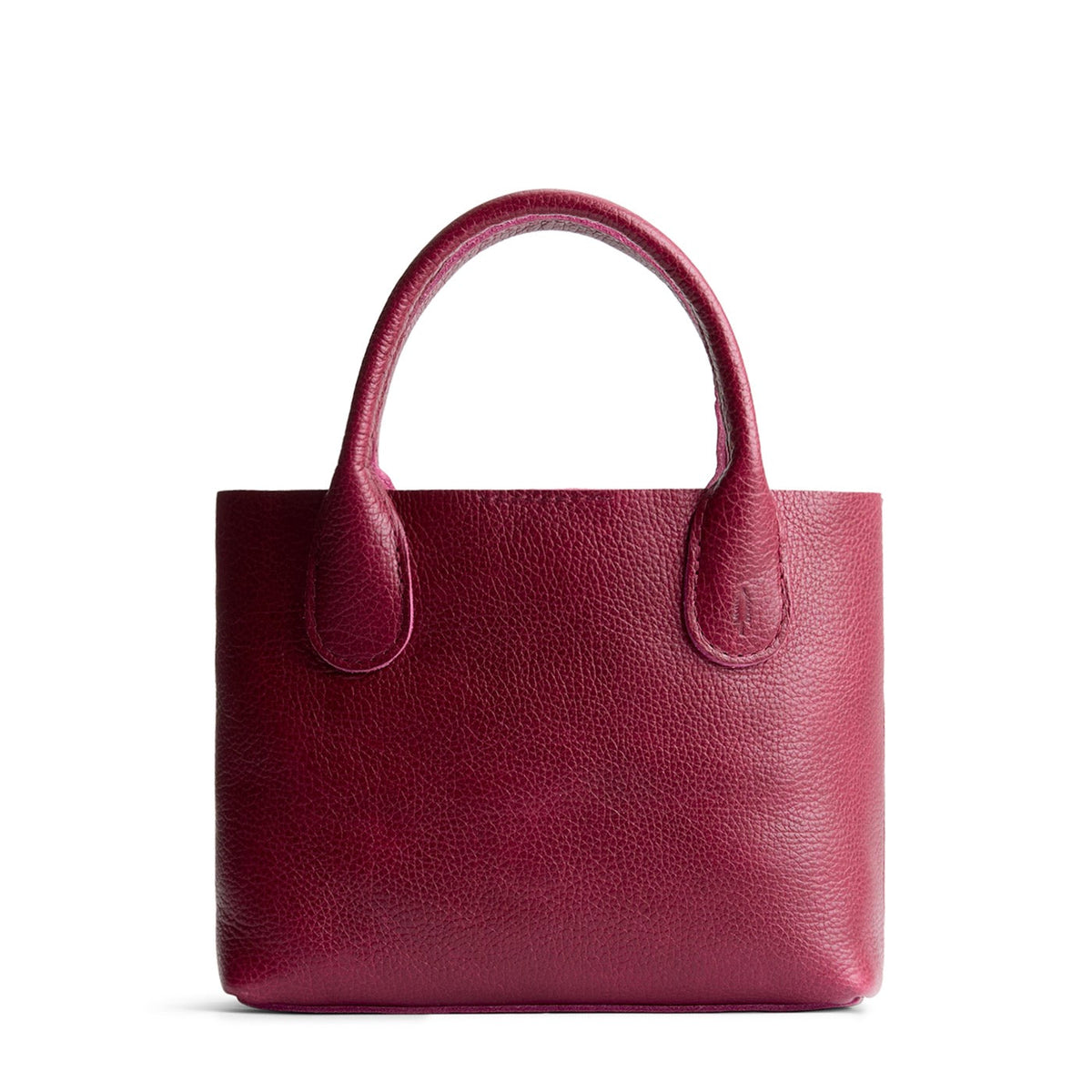 Orchid*Small | Petite tote purse with structured leather handles and crossbody strap
