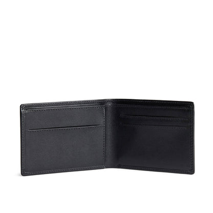 Black Rock | Bifold leather wallet with card slots open